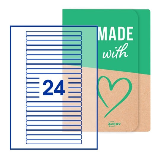 Rectangle Labels - 134 x 11mm Rectangle, Avery Blank Labels