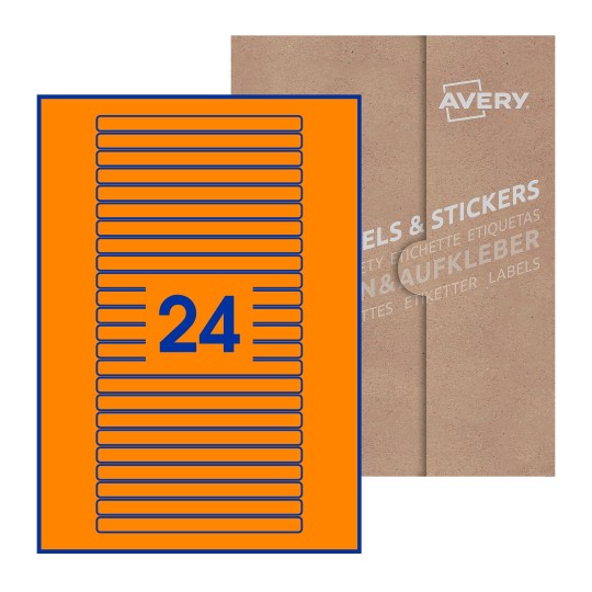 Rectangle Labels - 134 x 11mm Rectangle, Avery Blank Labels