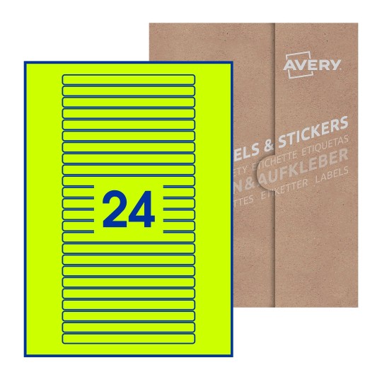 Rectangle Labels - 134 x 11mm Rectangle, Avery Blank Labels