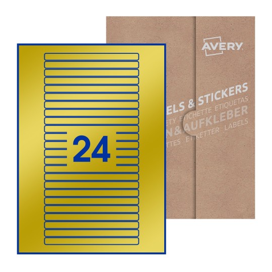 Rectangle Labels - 134 x 11mm Rectangle, Avery Blank Labels