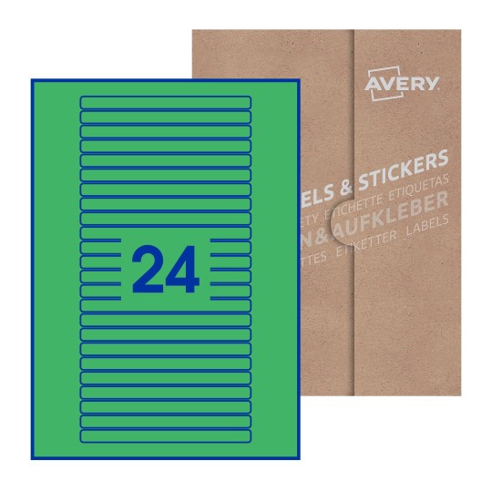 Rectangle Labels - 134 x 11mm Rectangle, Avery Blank Labels