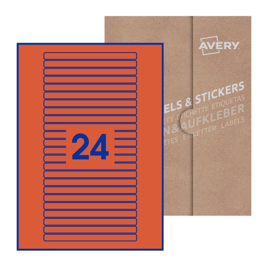 Rectangle Labels - 134 x 11mm Rectangle, Avery Blank Labels