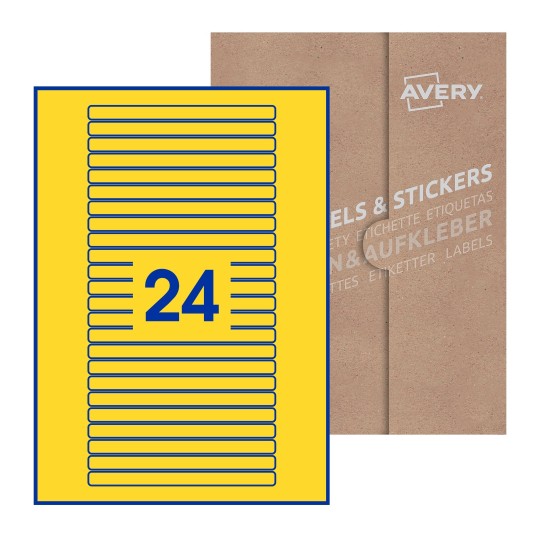Rectangle Labels - 134 x 11mm Rectangle, Avery Blank Labels