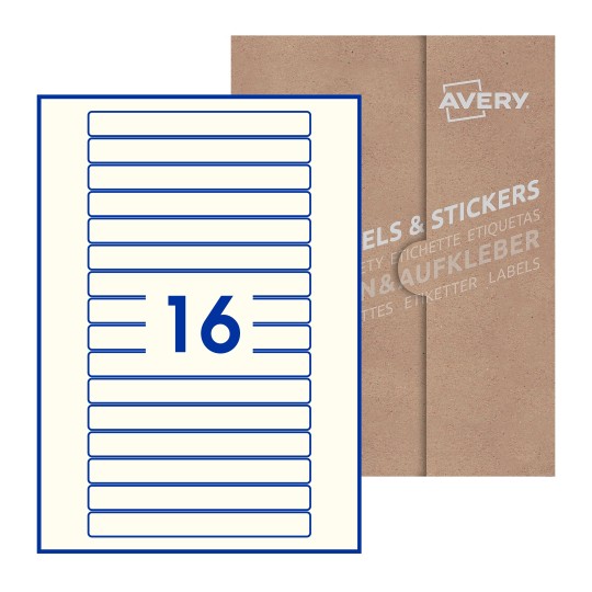 Rectangle Labels - 145 x 17mm Rectangle, Avery Blank Labels