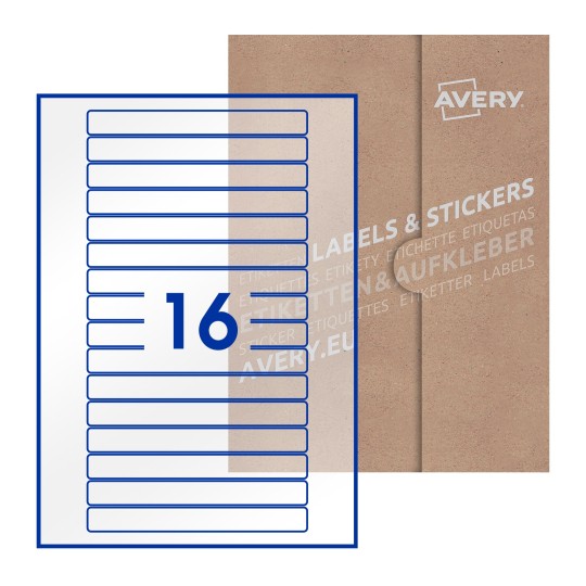 Rectangle Labels - 145 x 17mm Rectangle, Avery Blank Labels