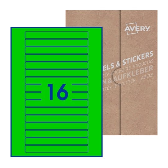 Rectangle Labels - 145 x 17mm Rectangle, Avery Blank Labels