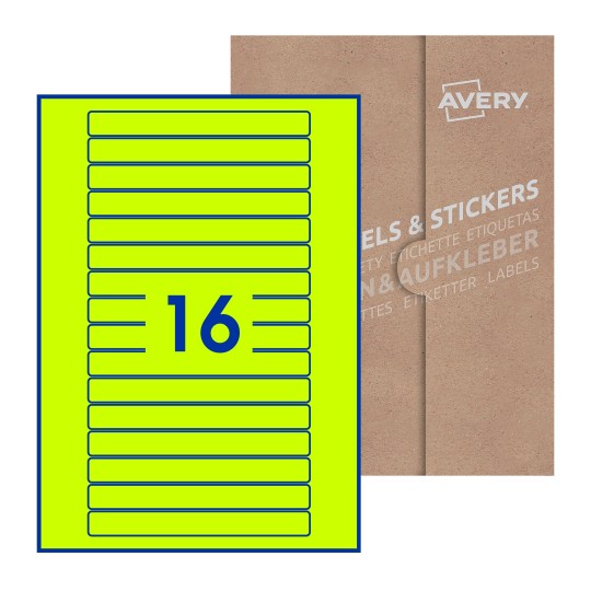 Rectangle Labels - 145 x 17mm Rectangle, Avery Blank Labels