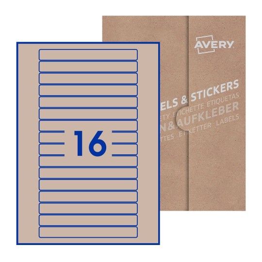 Rectangle Labels - 145 x 17mm Rectangle, Avery Blank Labels