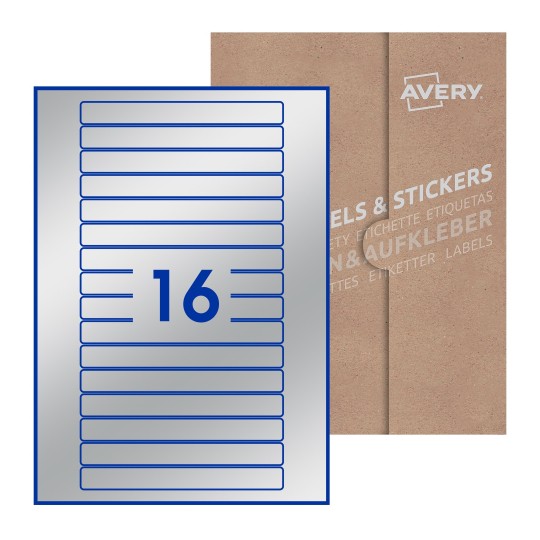 Rectangle Labels - 145 x 17mm Rectangle, Avery Blank Labels