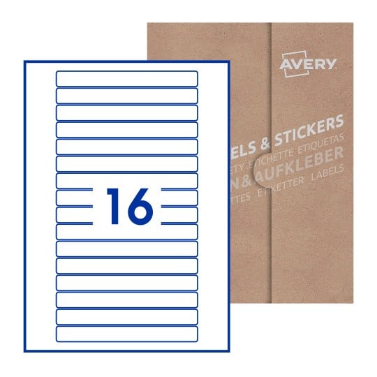 Rectangle Labels - 145 x 17mm Rectangle, Avery Blank Labels
