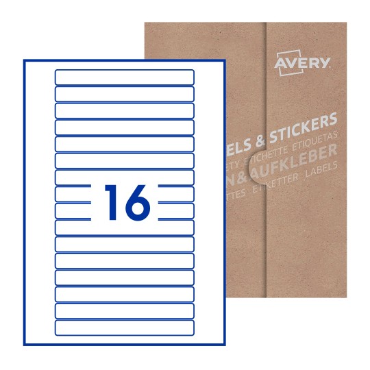 Rectangle Labels - 145 x 17mm Rectangle, Avery Blank Labels
