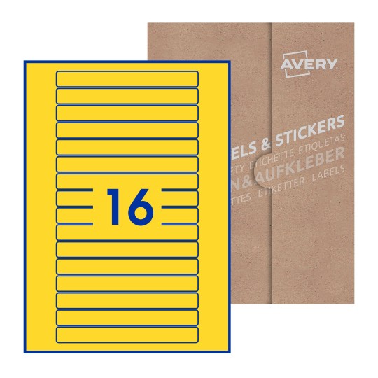 Rectangle Labels - 145 x 17mm Rectangle, Avery Blank Labels
