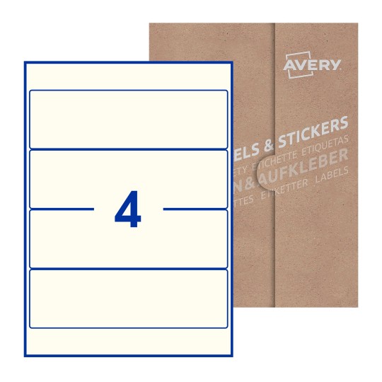 Rectangle Labels - 200 x 60mm Rectangle, Avery Blank Labels