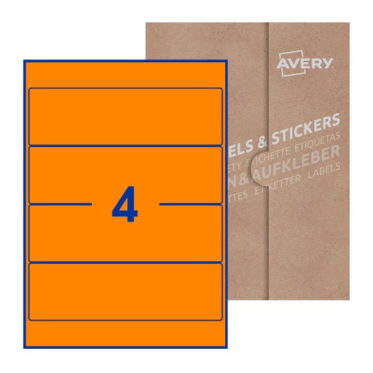 Rectangle Labels - 200 x 60mm Rectangle, Avery Blank Labels