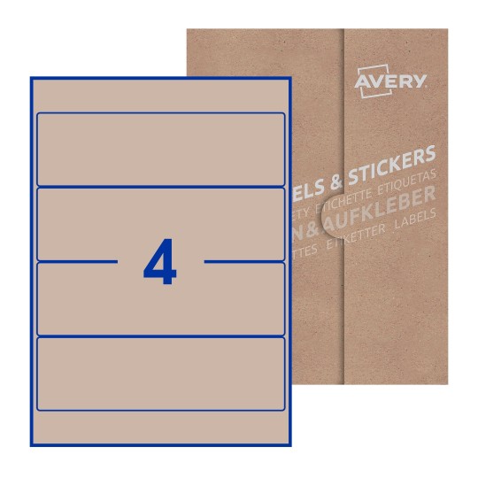 Rectangle Labels - 200 x 60mm Rectangle, Avery Blank Labels