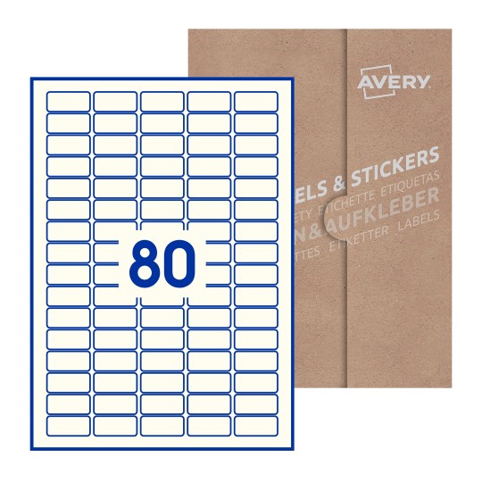 Rectangle Labels - 36 x 17mm Rectangle, Avery Blank Labels