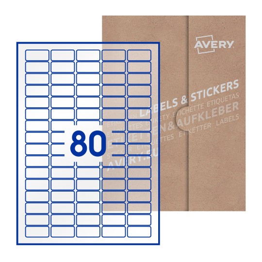 Rectangle Labels - 36 x 17mm Rectangle, Avery Blank Labels