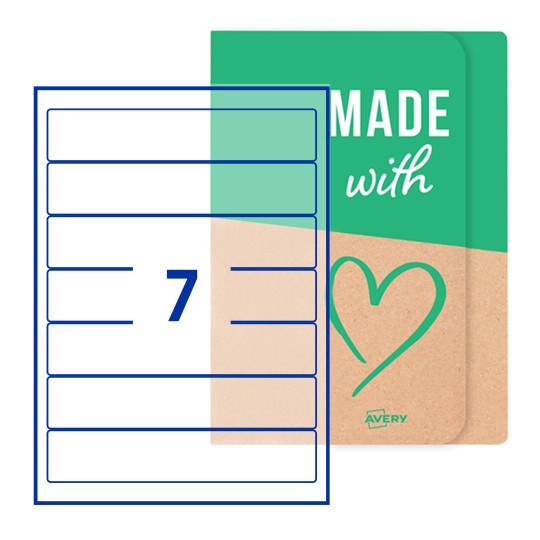Rectangle Labels - 38 x 192mm Rectangle, Avery Blank Labels