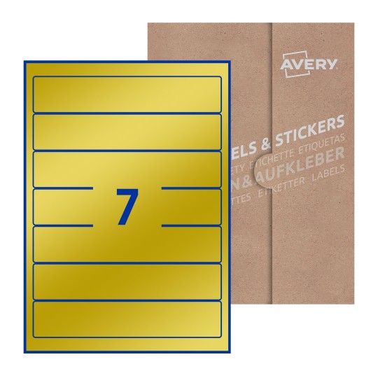 Rectangle Labels - 38 x 192mm Rectangle, Avery Blank Labels