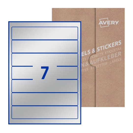Rectangle Labels - 38 x 192mm Rectangle, Avery Blank Labels