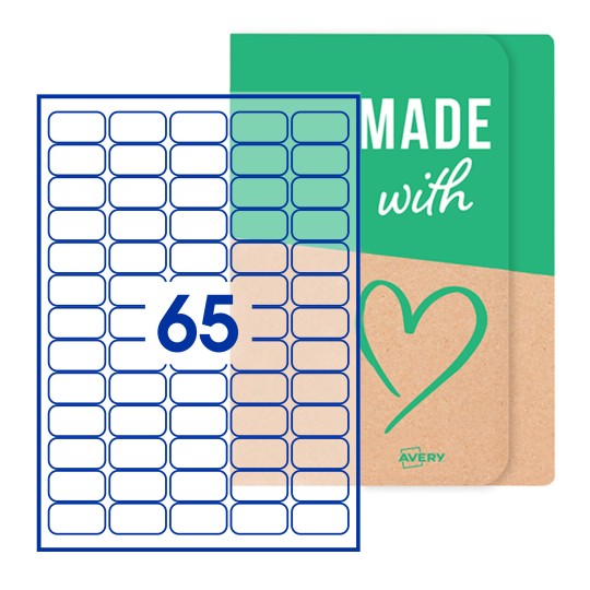 38x21-R - 38 x 21mm Rectangle, Avery Blank Labels