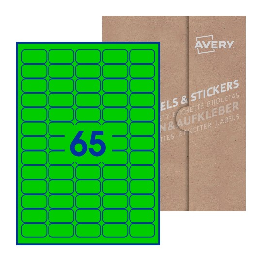 38x21-R - 38 x 21mm Rectangle, Avery Blank Labels