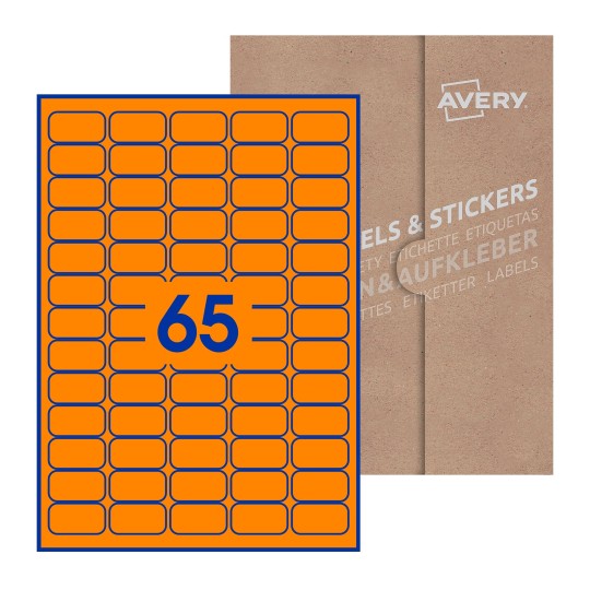 38x21-R - 38 x 21mm Rectangle, Avery Blank Labels