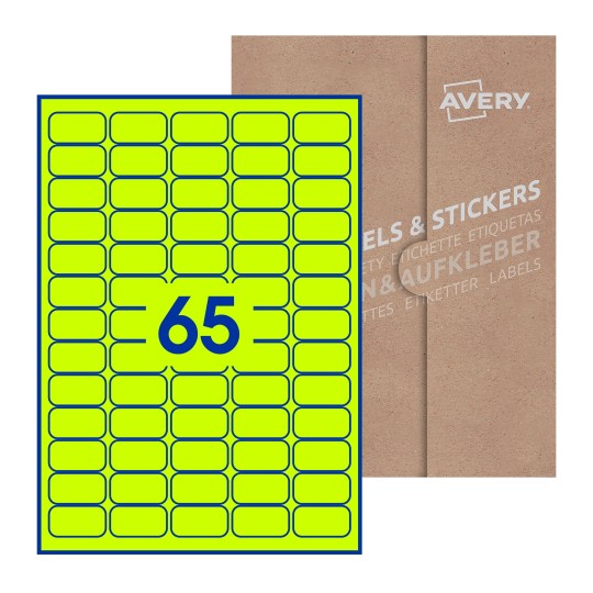 38x21-R - 38 x 21mm Rectangle, Avery Blank Labels