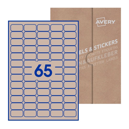 38x21-R - 38 x 21mm Rectangle, Avery Blank Labels