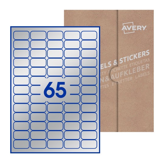 38x21-R - 38 x 21mm Rectangle, Avery Blank Labels