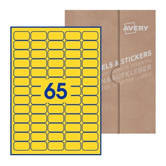 38x21-R - 38 x 21mm Rectangle, Avery Blank Labels