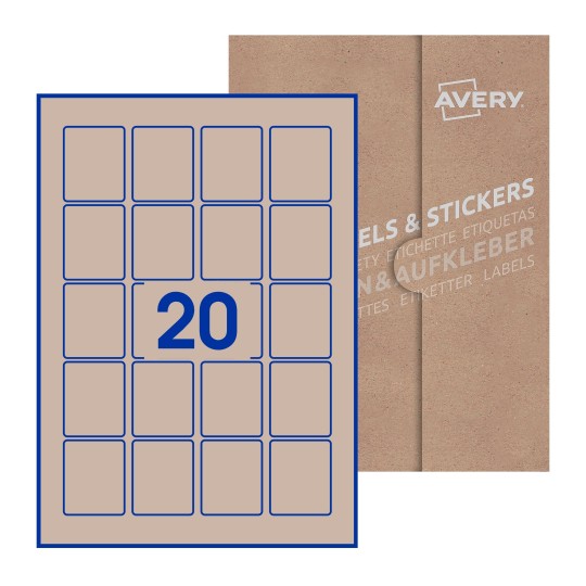 Rectangle Labels - 41 x 50mm Rectangle, Avery Blank Labels