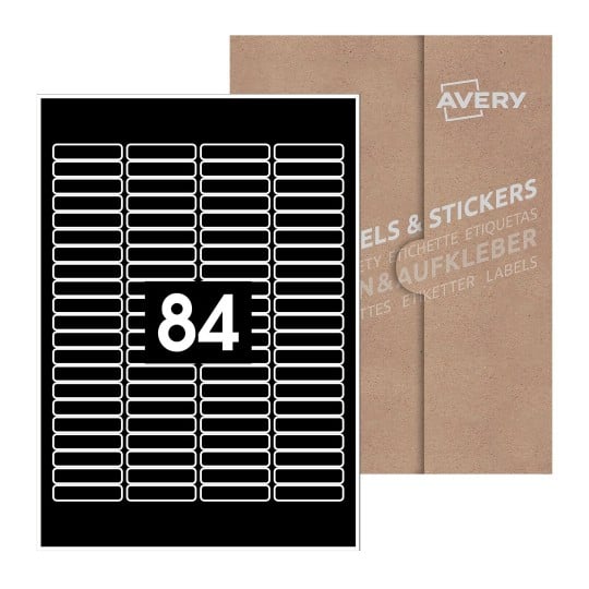 Rectangle Labels - 46 x 11mm Rectangle, Avery Blank Labels
