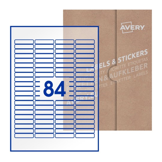 Rectangle Labels - 46 x 11mm Rectangle, Avery Blank Labels