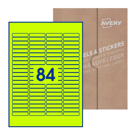 Rectangle Labels - 46 x 11mm Rectangle, Avery Blank Labels