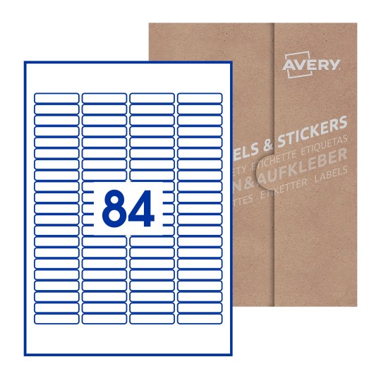 Rectangle Labels - 46 x 11mm Rectangle, Avery Blank Labels