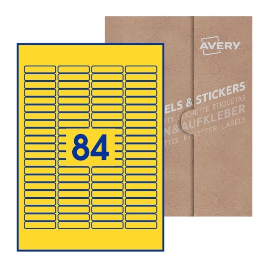 Rectangle Labels - 46 x 11mm Rectangle, Avery Blank Labels