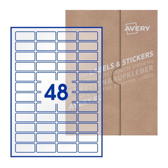 Rectangle Labels - 46 x 21mm Rectangle, Avery Blank Labels