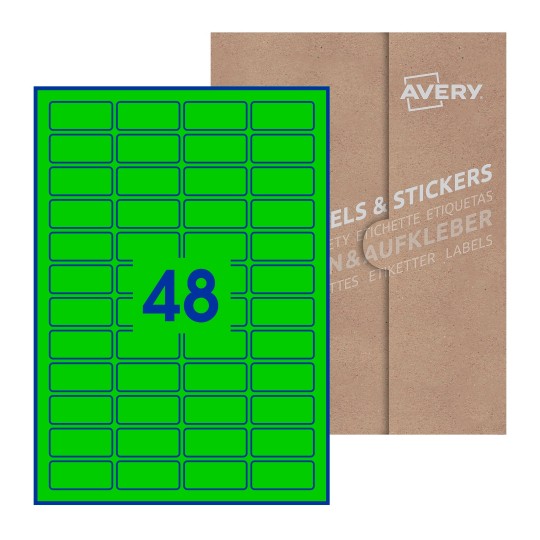 Rectangle Labels - 46 x 21mm Rectangle, Avery Blank Labels