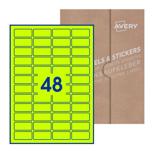 Rectangle Labels - 46 x 21mm Rectangle, Avery Blank Labels