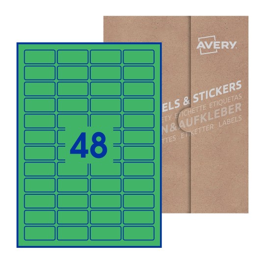 Rectangle Labels - 46 x 21mm Rectangle, Avery Blank Labels