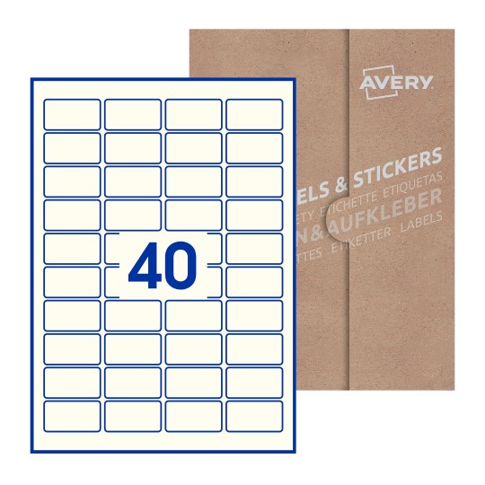 Rectangle Labels - 46 x 25mm Rectangle, Avery Blank Labels