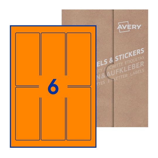 Rectangle Labels - 60 x 130mm Rectangle, Avery Blank Labels