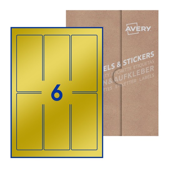 Rectangle Labels - 60 x 130mm Rectangle, Avery Blank Labels