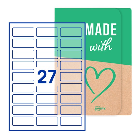 Rectangle Labels - 60 x 25mm Rectangle, Avery Blank Labels
