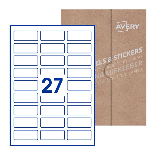 Rectangle Labels - 60 x 25mm Rectangle, Avery Blank Labels