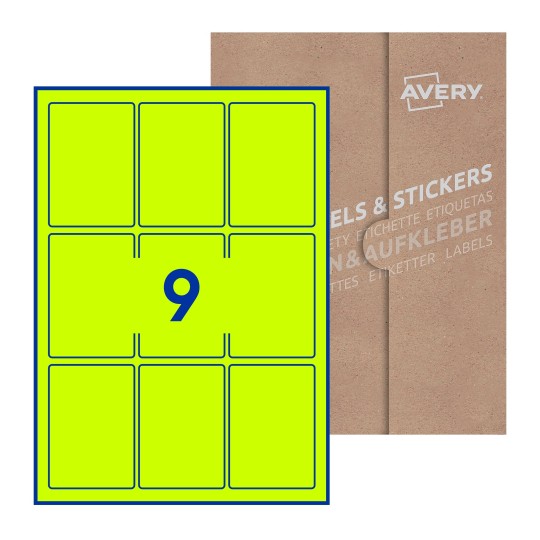 Rectangle Labels - 62 x 89mm Rectangle, Avery Blank Labels