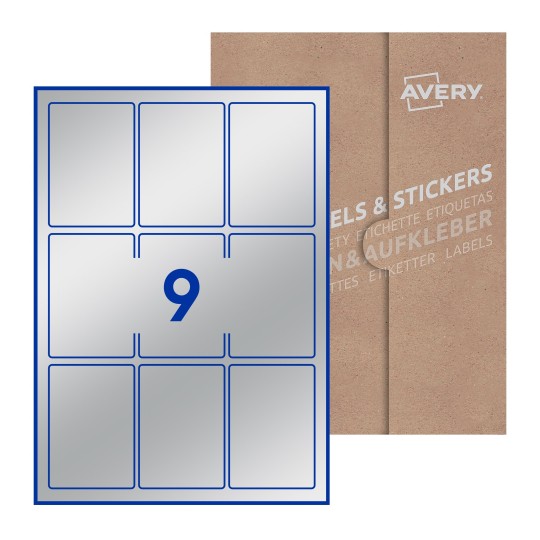 Rectangle Labels - 62 x 89mm Rectangle, Avery Blank Labels