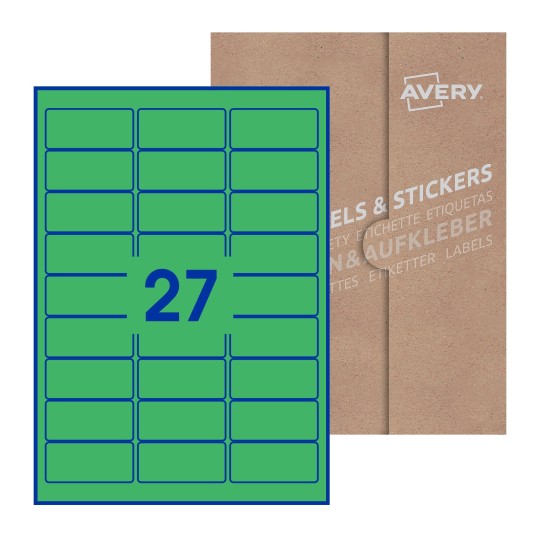 Rectangle Labels - 64 x 30mm Rectangle, Avery Blank Labels