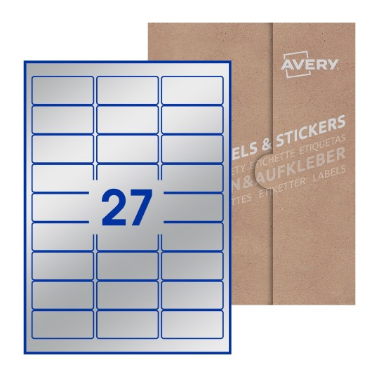 Rectangle Labels - 64 x 30mm Rectangle, Avery Blank Labels
